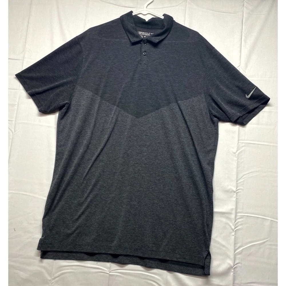 Nike Golf Tour Performance Dri-Fit Polo Shirt Mens X-Large Black Sportswear